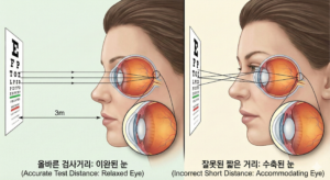 부산 시력검사, 안경 도수가 자꾸 바뀌나요? ‘검사 거리’의 비밀