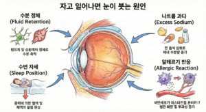 자고 일어나면 눈이 퉁퉁 붓는 이유, 찜질만 하지 말고 ‘이것’ 확인하세요